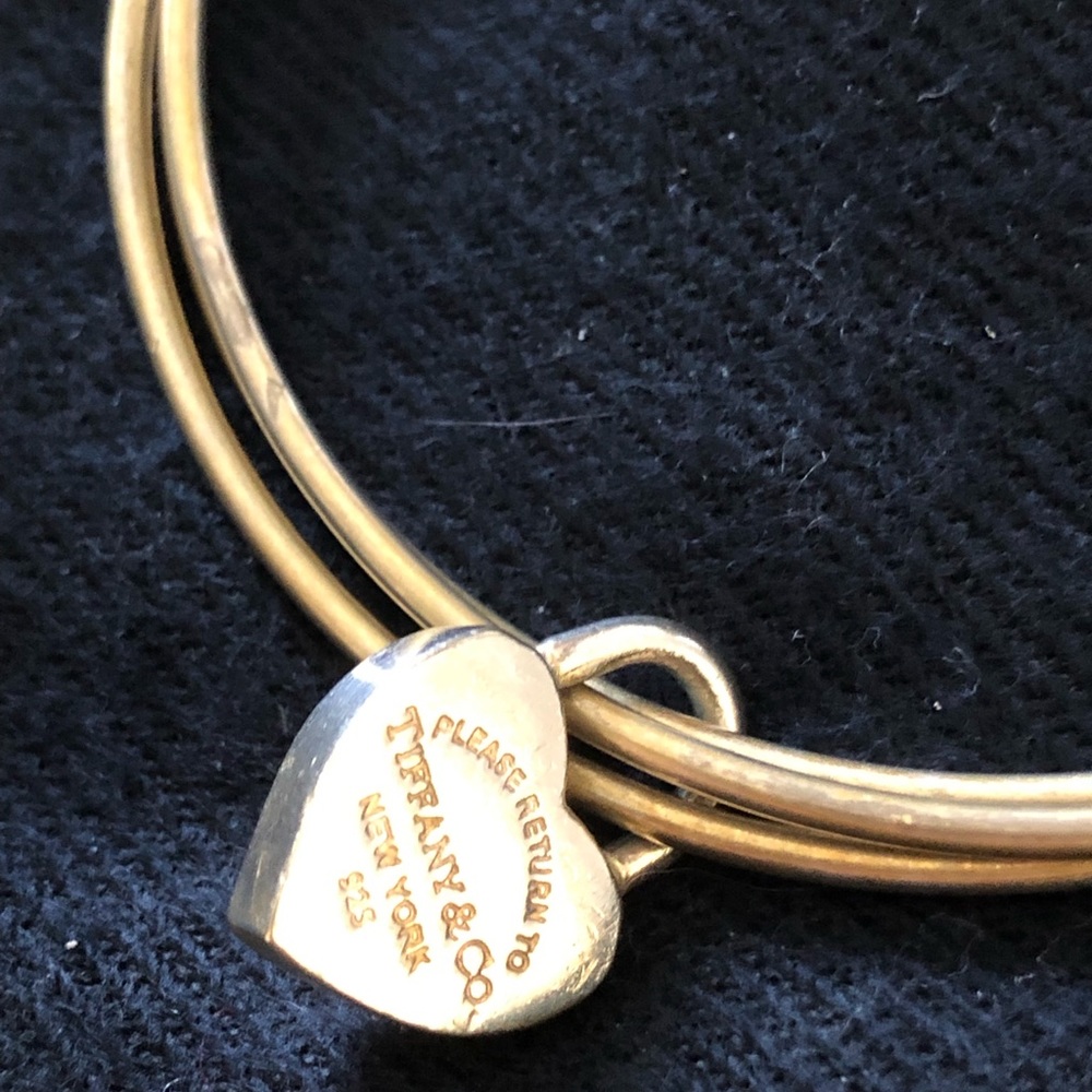 Triple bangle Tiffany &Co heart locket bracelet